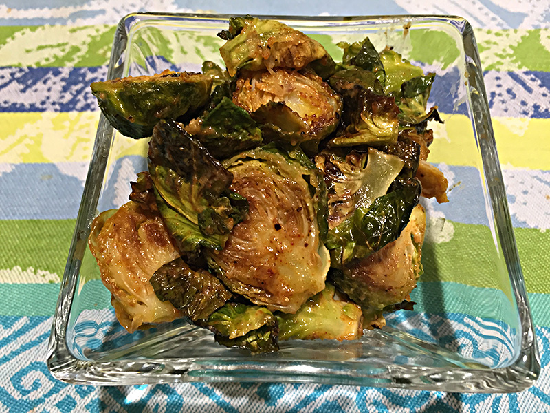 Roasted Brussels Sprouts with Tahini Sauce