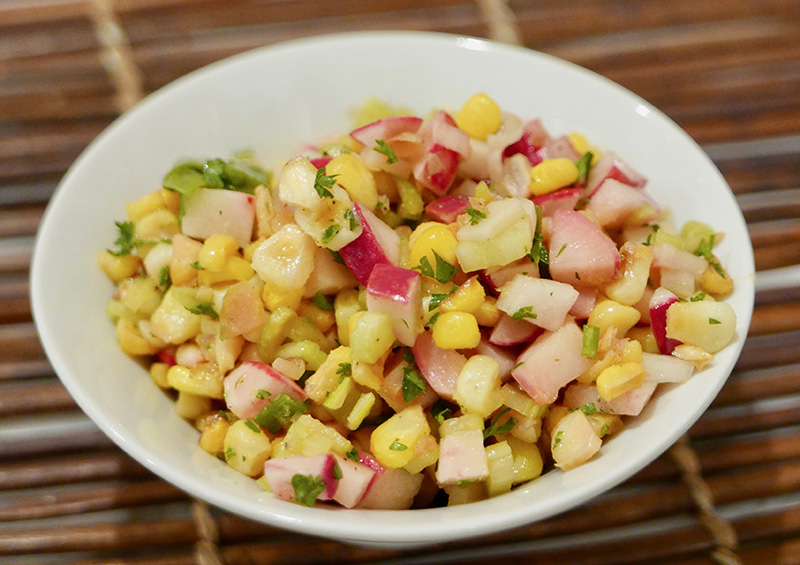 Corn and Radish Salad