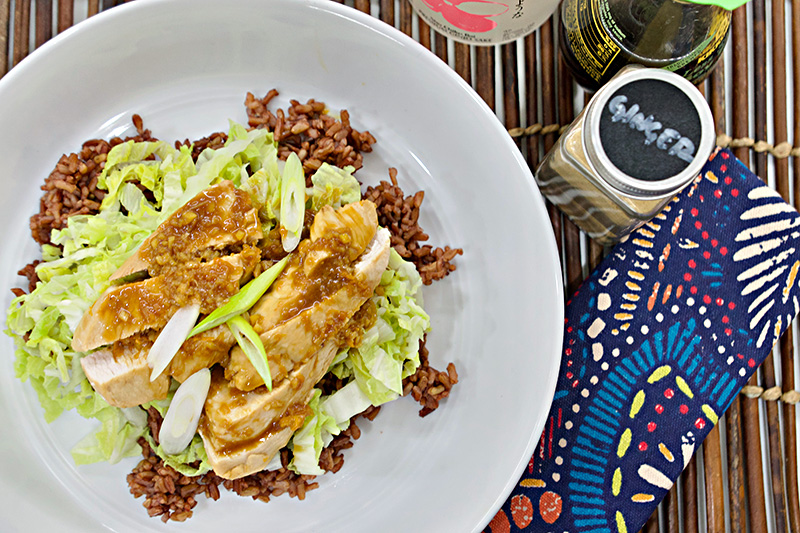 Ginger Chicken with Napa Cabbage