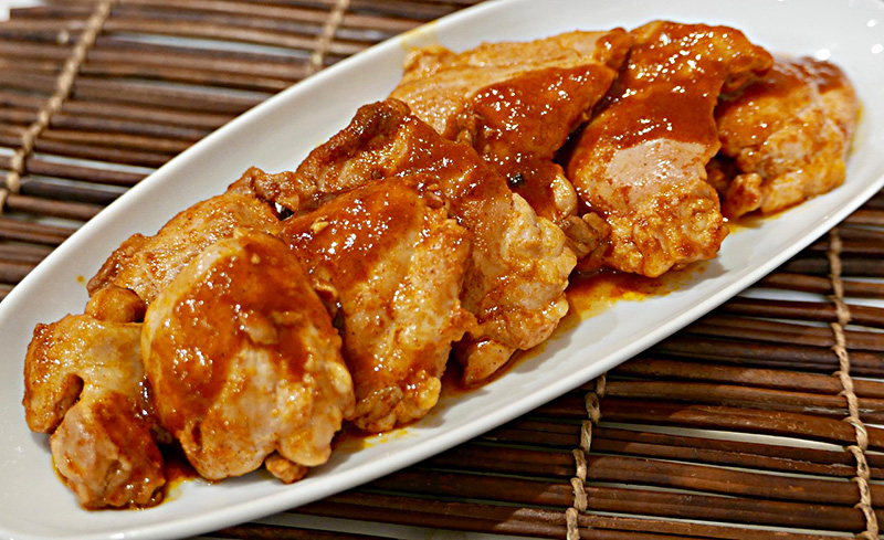 Spicy Peach Barbecued Chicken
