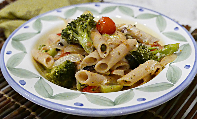 Penne with Roasted Broccoli and Tomatoes
