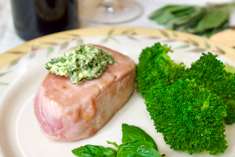 Pork Chops with Herbed Butter