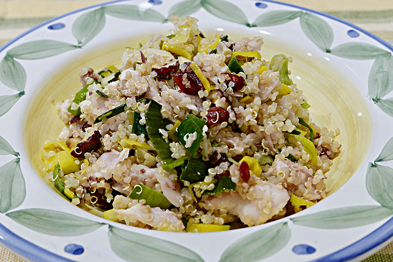 Quinoa Salad with Smoked Fish