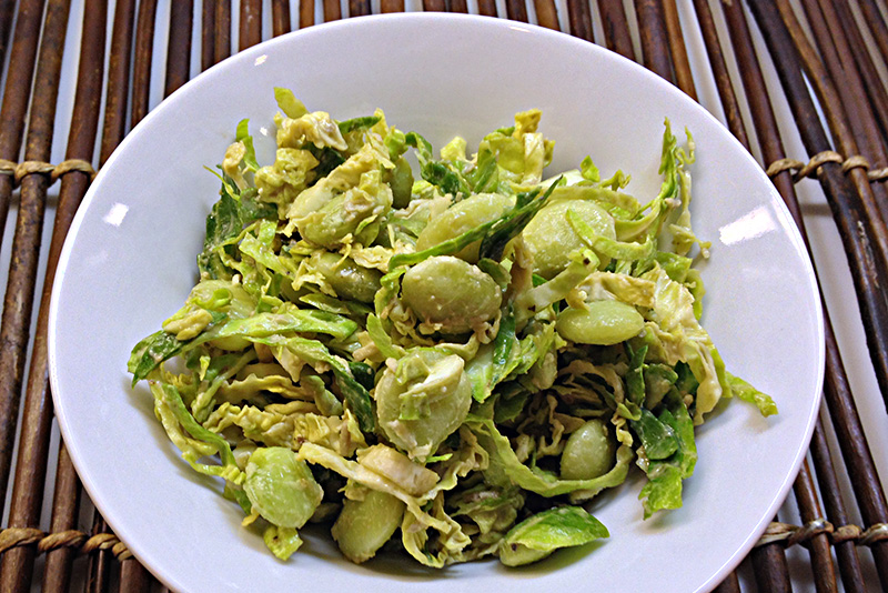 Brussels Sprouts and Lima Beans Salad