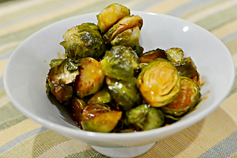 Sriracha Roasted Brussels Sprouts