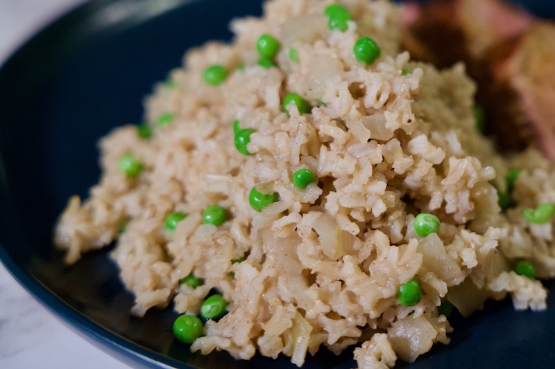 Brown Basmati Rice and Peas