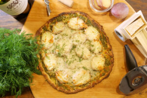 Dill Pesto with Potato Pizza with Whole Wheat Pizza Dough